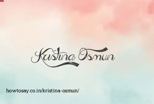 Kristina Osmun