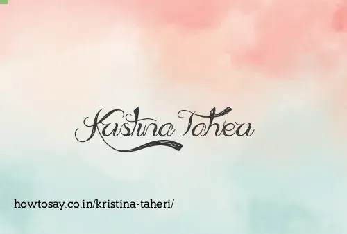 Kristina Taheri