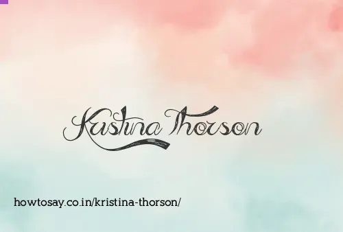 Kristina Thorson