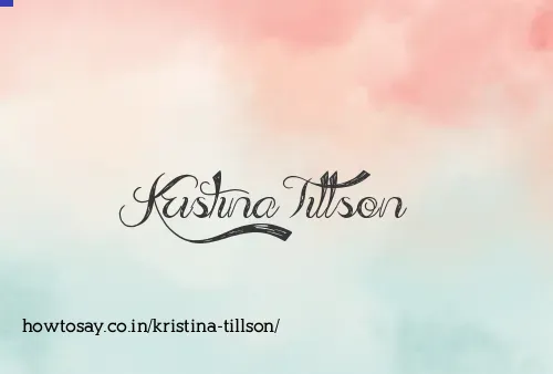 Kristina Tillson