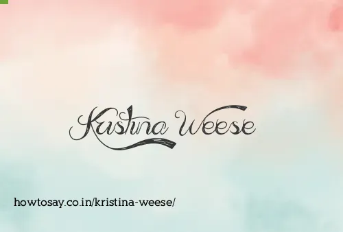 Kristina Weese