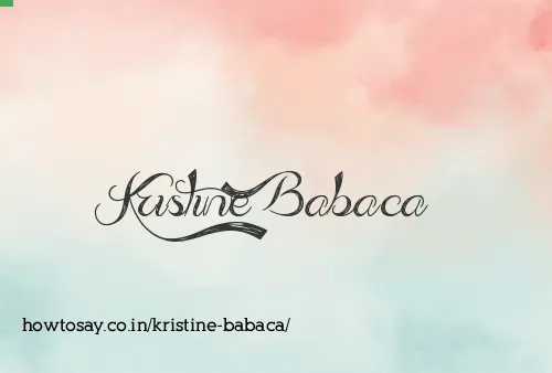 Kristine Babaca