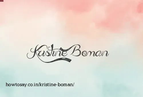 Kristine Boman