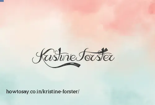 Kristine Forster