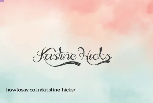 Kristine Hicks