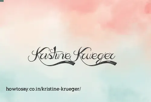 Kristine Krueger