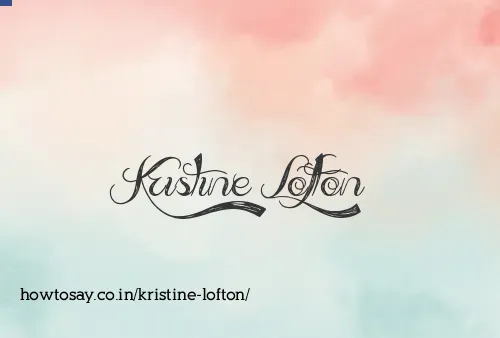 Kristine Lofton