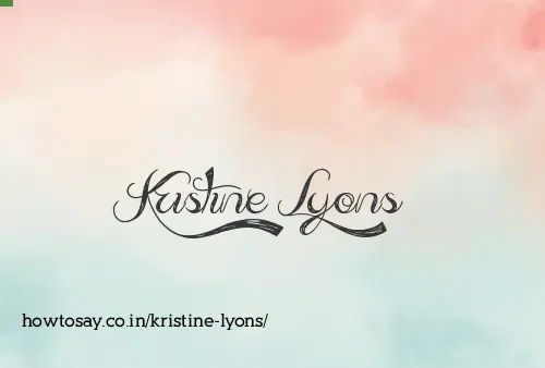 Kristine Lyons