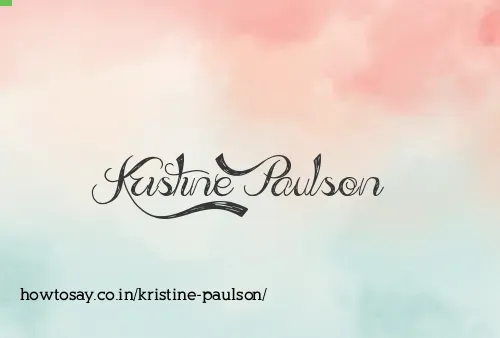 Kristine Paulson