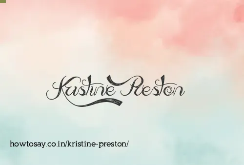 Kristine Preston