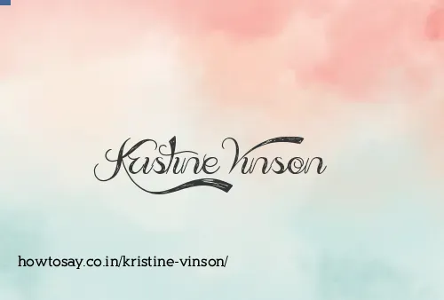 Kristine Vinson