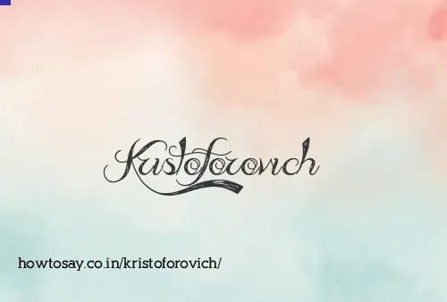 Kristoforovich