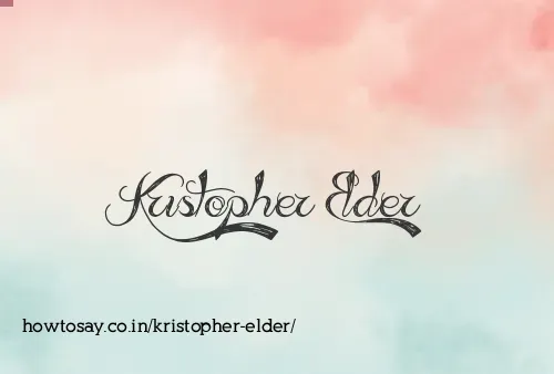 Kristopher Elder
