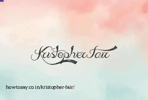 Kristopher Fair