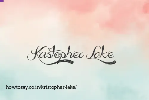 Kristopher Lake