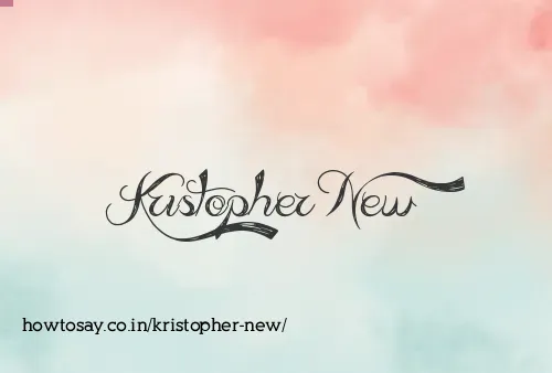 Kristopher New