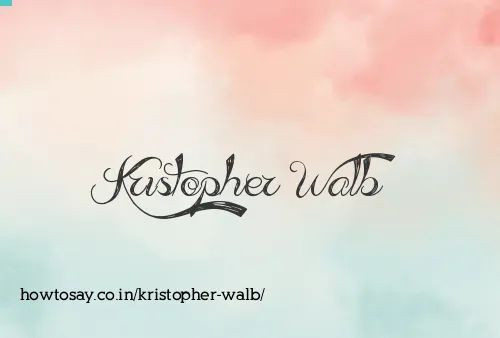 Kristopher Walb