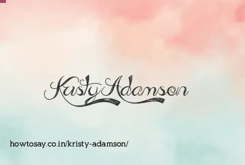Kristy Adamson