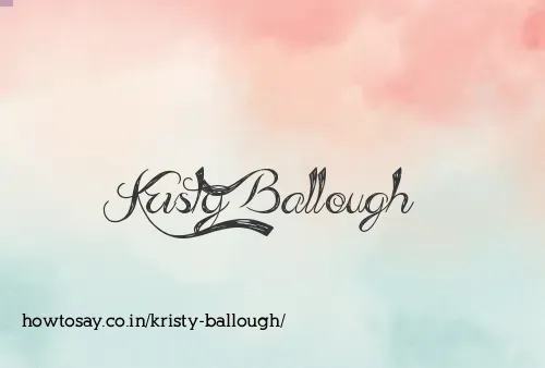 Kristy Ballough