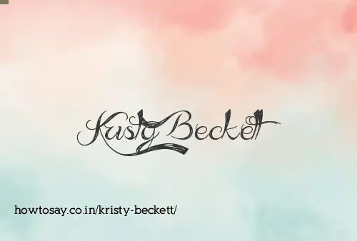 Kristy Beckett