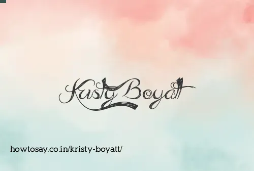 Kristy Boyatt