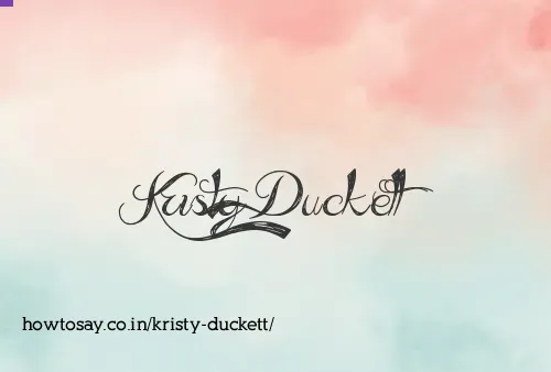 Kristy Duckett