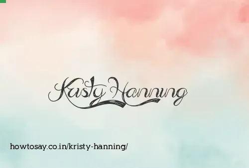 Kristy Hanning