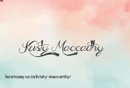 Kristy Maccarthy