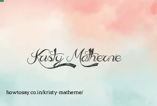 Kristy Matherne