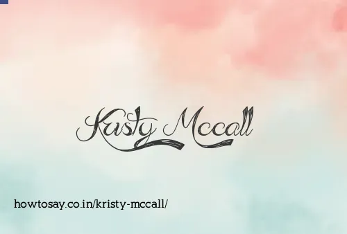 Kristy Mccall