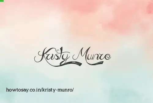 Kristy Munro