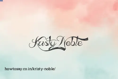 Kristy Noble
