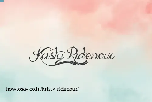 Kristy Ridenour