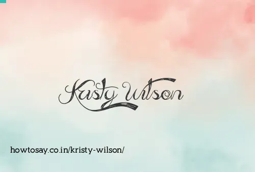 Kristy Wilson