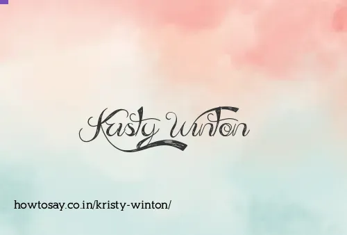 Kristy Winton