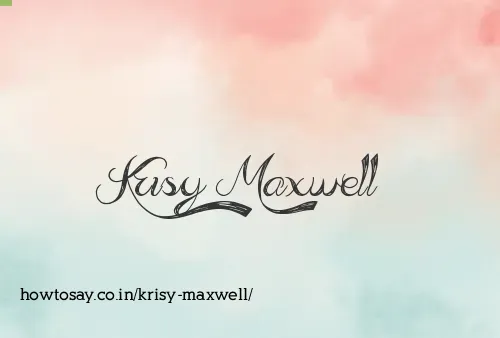 Krisy Maxwell