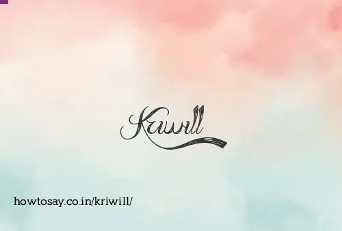 Kriwill