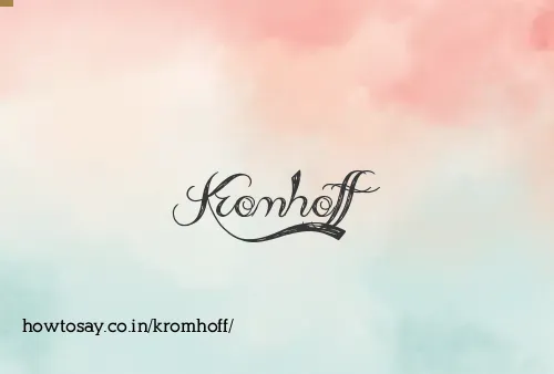 Kromhoff