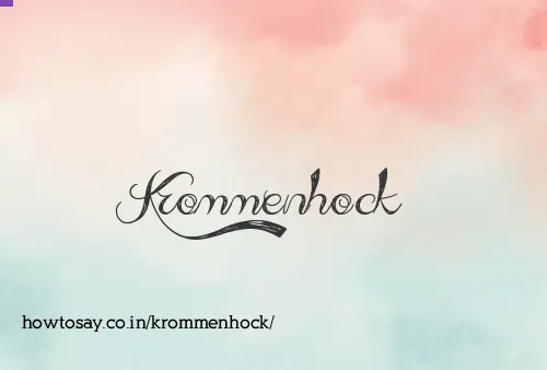 Krommenhock