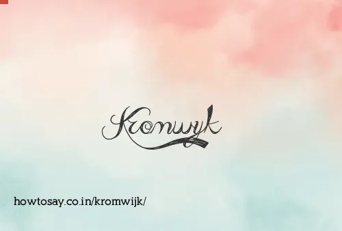 Kromwijk