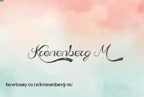 Kronenberg M