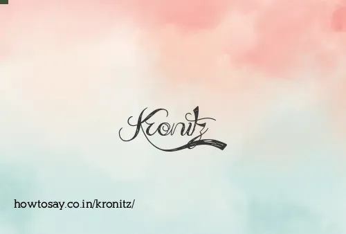 Kronitz