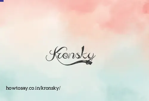 Kronsky