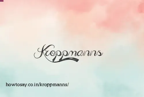 Kroppmanns
