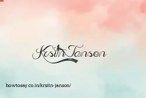 Krsitn Janson