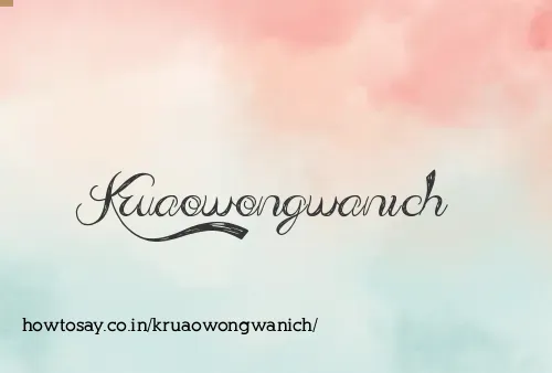 Kruaowongwanich