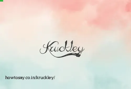 Kruckley