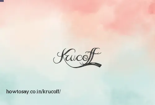 Krucoff