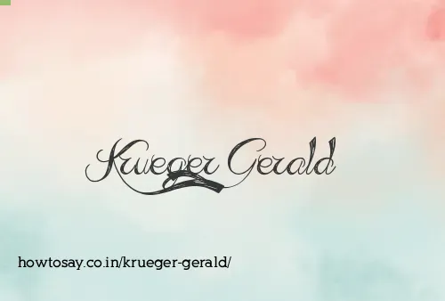 Krueger Gerald