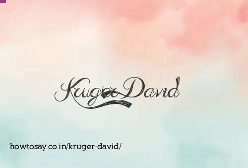 Kruger David